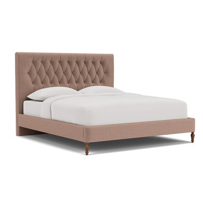 Super King Classic Bedstead - Dusky Rose - Eco Chenille