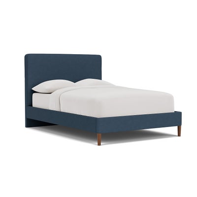 Double Classic Bedstead - Indigo - House Linen Mix