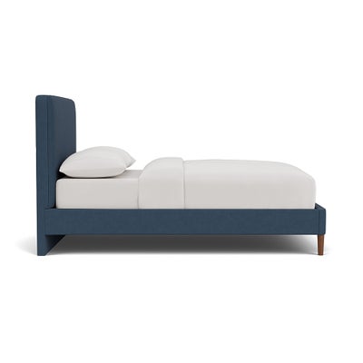 Double Classic Bedstead - Indigo - House Linen Mix