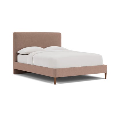 King Size Classic Bedstead - Dusky Rose - Eco Chenille
