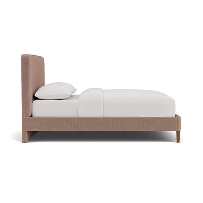 King Size Classic Bedstead - Dusky Rose - Eco Chenille