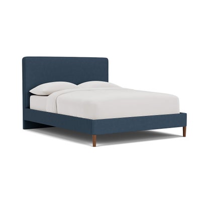 Super King Classic Bedstead - Indigo - House Linen Mix
