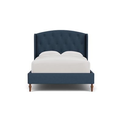 Double Classic Bedstead - Indigo - House Linen Mix