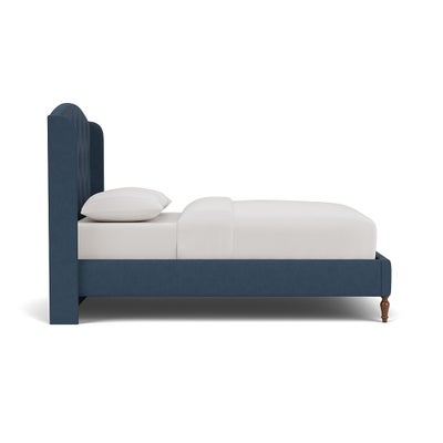 Double Classic Bedstead - Indigo - House Linen Mix