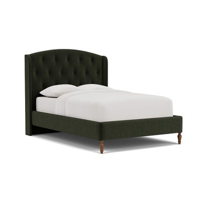 Double Classic Bedstead - Moss - Eco Chenille
