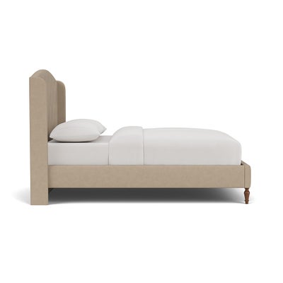 King Size Classic Bedstead - Natural - House Linen Mix