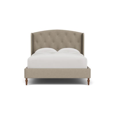 King Size Classic Bedstead - Dove Grey - House Linen Mix