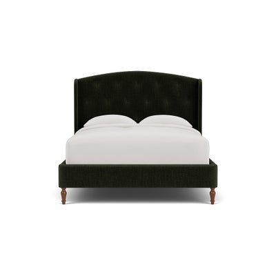 King Size Classic Bedstead - Moss - Eco Chenille