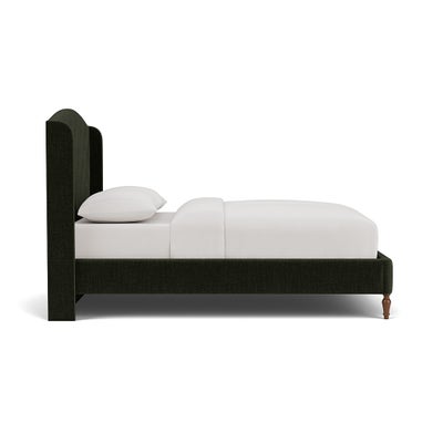 King Size Classic Bedstead - Moss - Eco Chenille