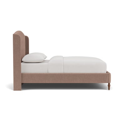 King Size Classic Bedstead - Dusky Rose - Eco Chenille