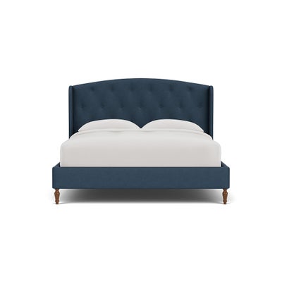 Super King Classic Bedstead - Indigo - House Linen Mix