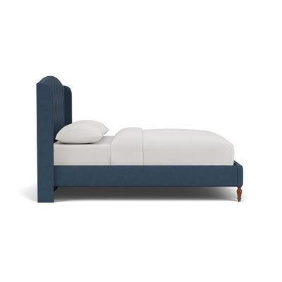 Super King Classic Bedstead - Indigo - House Linen Mix