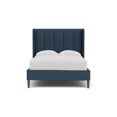 Double Classic Bedstead - Indigo - House Linen Mix