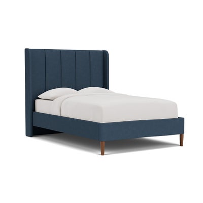 Double Classic Bedstead - Indigo - House Linen Mix