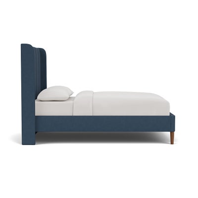 Double Classic Bedstead - Indigo - House Linen Mix
