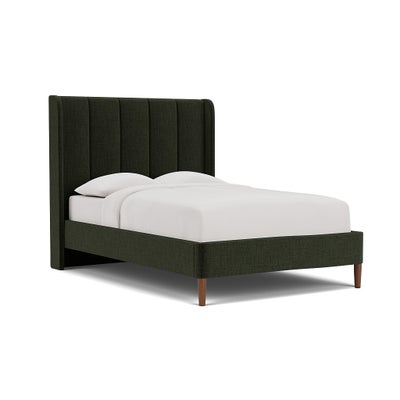 Double Classic Bedstead - Moss - Eco Chenille