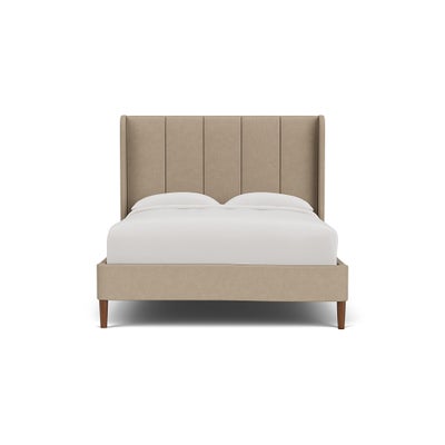 King Size Classic Bedstead - Natural - House Linen Mix