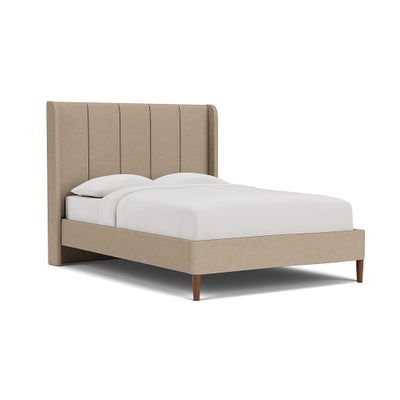 King Size Classic Bedstead - Natural - House Linen Mix