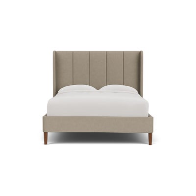 King Size Classic Bedstead - Dove Grey - House Linen Mix