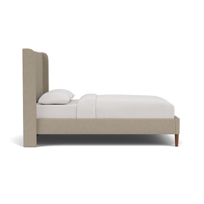 King Size Classic Bedstead - Dove Grey - House Linen Mix