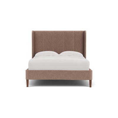 King Size Classic Bedstead - Dusky Rose - Eco Chenille