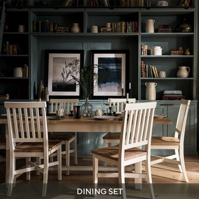 6-10 Seater Dining Table and 6 Dining Chairs