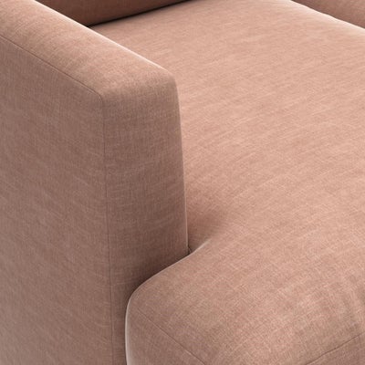 Chaise Large Right Hand - Dusky Rose - Eco Chenille