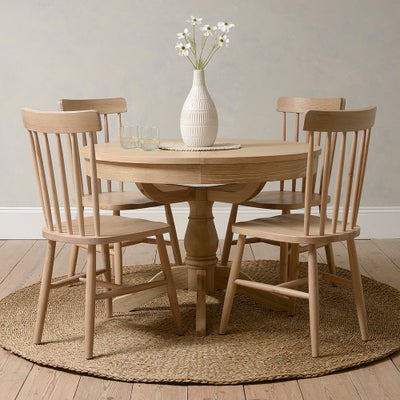 4-6 Seater Round Extending Dining Table