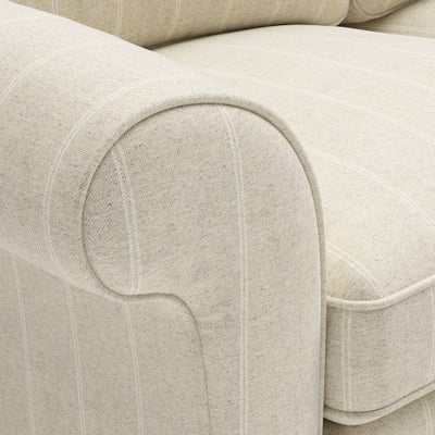 Sofa Bed 3 Seater - Natural - Compton Stripe