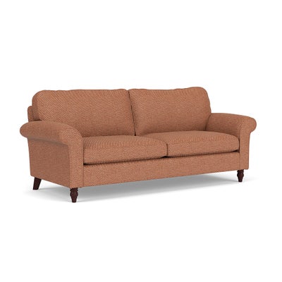4 Seater Sofa - Brick - Herringbone Weave