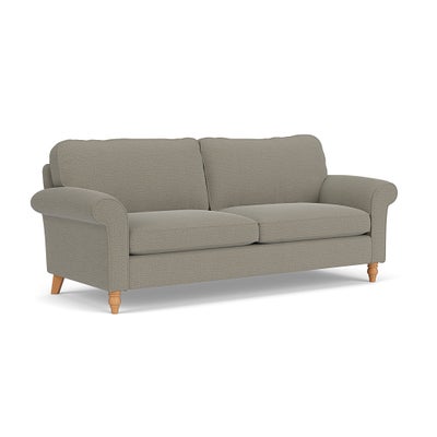 4 Seater Sofa - Flax - Rustic Weave