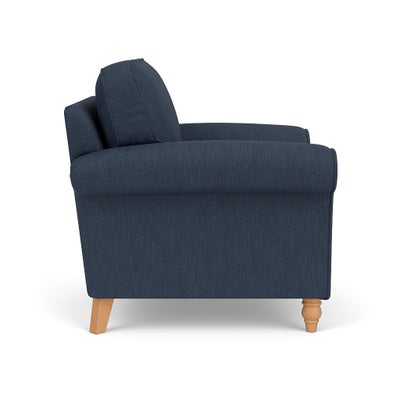 Armchair - Indigo - Luxury Italian Linen