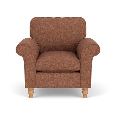 Armchair - Brick Marl - Aquaclean Oxford