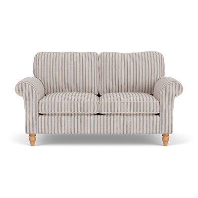Large 2 Seater Sofa - Indigo - Kingham Stripe