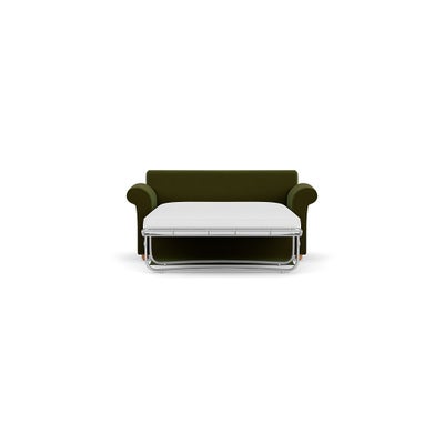 Sofa Bed Large 2 Seater - Forest Green - Matt Velvet