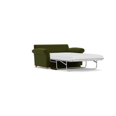 Sofa Bed Large 2 Seater - Forest Green - Matt Velvet