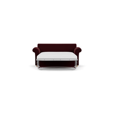 Sofa Bed Large 2 Seater - Dark Rosehip - Matt Velvet