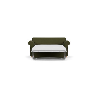 Sofa Bed Large 2 Seater - Forest Green - House Linen Mix