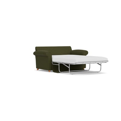 Sofa Bed Large 2 Seater - Forest Green - House Linen Mix