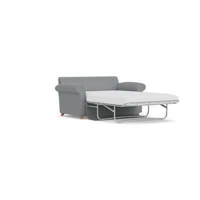 Sofa Bed Large 2 Seater - Navy - Herringbone Weave