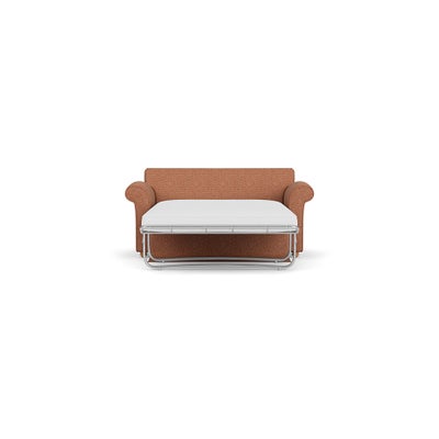 Sofa Bed Large 2 Seater - Brick - Herringbone Weave