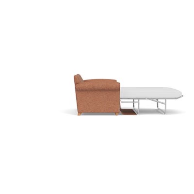 Sofa Bed Large 2 Seater - Brick - Herringbone Weave