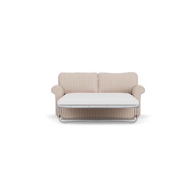 Sofa Bed Large 2 Seater - Flax - Kingham Stripe