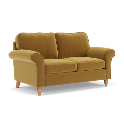 Large 2 Seater - Mustard - Matt Velvet