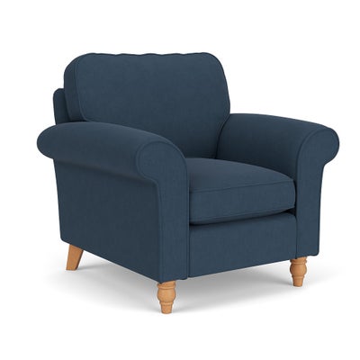 Armchair - Indigo - House Linen Mix
