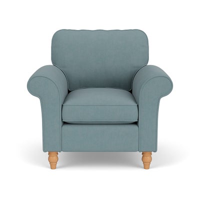 Armchair - Sky blue - House Linen Mix