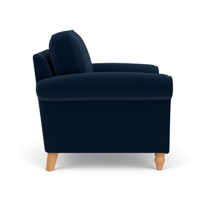 Armchair - Deep blue - Matt Velvet