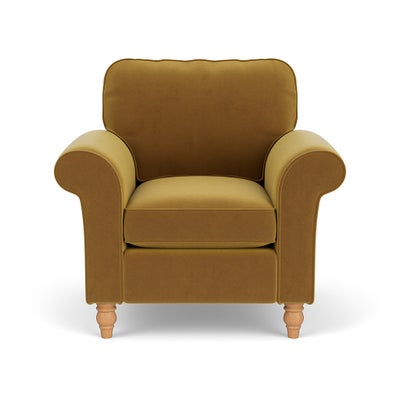 Armchair - Mustard - Matt Velvet