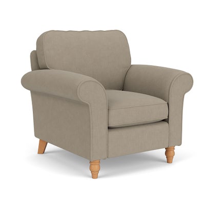Armchair - Dove grey - House Linen Mix
