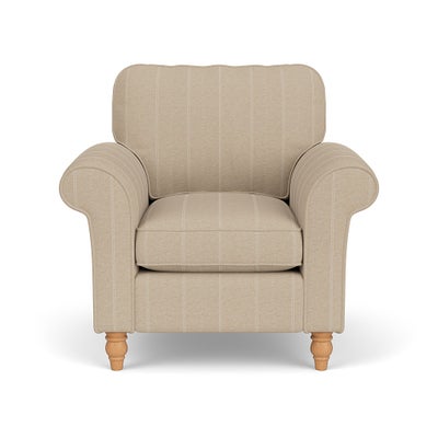 Armchair - Natural - Compton Stripe